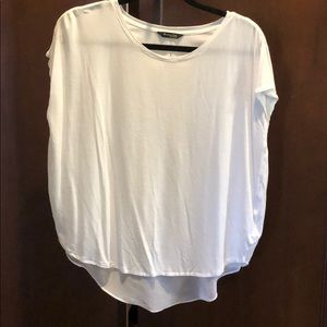 White top with shear detail in back